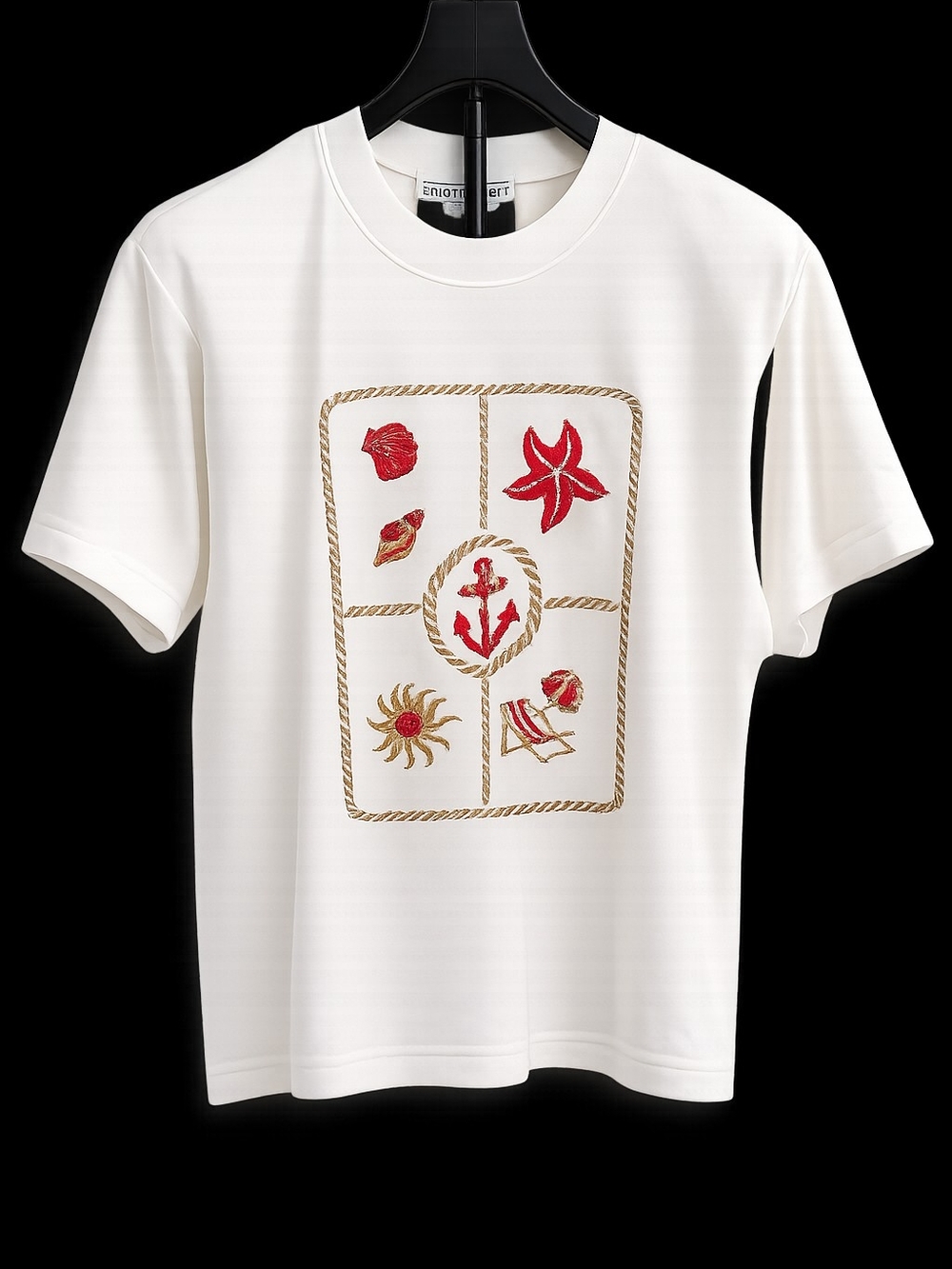 Molto Fino Cream Cotton Tee - Classic Crew (M)